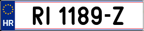 Trailer License Plate